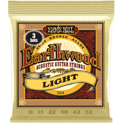 Earthwood 80/20 bronze light 11-52 - pack de 3