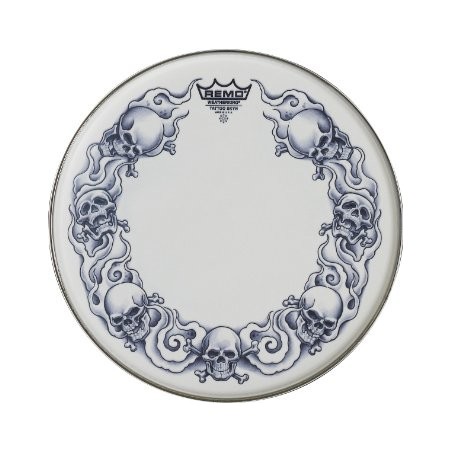 Remo 13" Tatoo Skyn Skull SKYNNDEEP