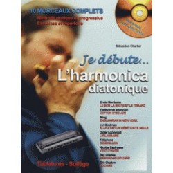 JE  DEBUTE L'HARMONICA DIATONIQUE  +CD