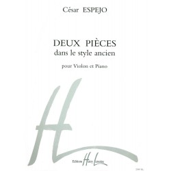 2 PIECES DANS LE STYLE ANCIEN DE CESAR ESPEJO 