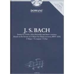 J.S BACH SONATE BWV 1035 N° 6  EN FA MAJ + CD