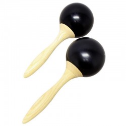 Gewa Maracas Club Salsa Fibre de verre noir