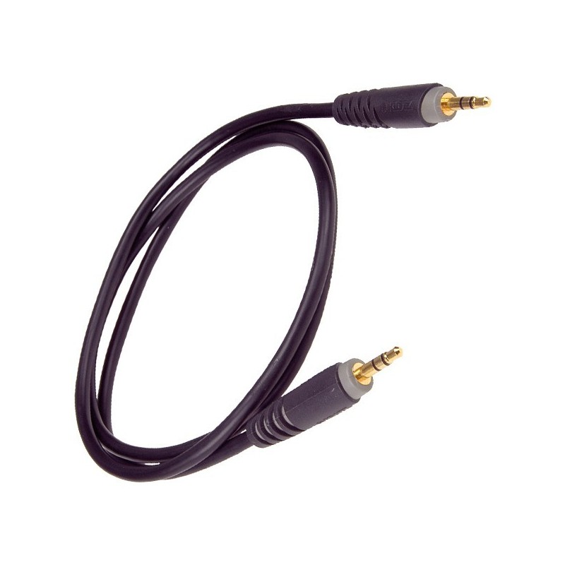 Stéréo cable noir 3 m mini jack-mini jack klotz