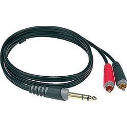 Cable y noir 3m jack 3p-2xRCA 