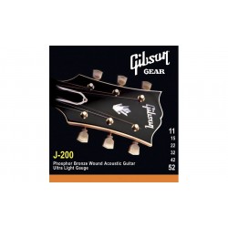 Gibson Strings J-200 Phosphor Bronze Acoustic 11-52
