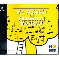 CD MA 4e ANNEE DE FORMATION MUSICALE DE MARIE HELENE SICILIANO ED H.CUBE