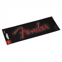 Fender™ Logo Sticker, Red Glitter
