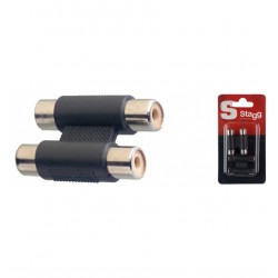 Stagg adaptateur double RCA femelle / double RCA Femelle