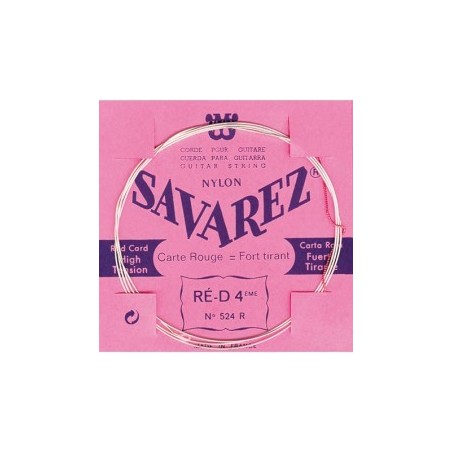 Savarez 524R Corde de RE 4ième Carte Rouge