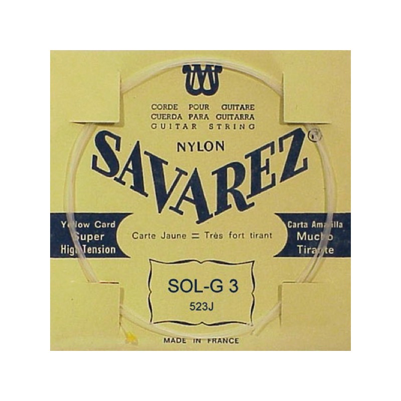 Savarez 523J Corde de Sol 3ième Carte Jaune