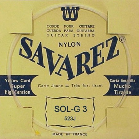 Savarez 523J Corde de Sol 3ième Carte Jaune