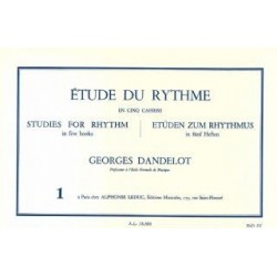 Etude du rythme vol 1 de Georges Dandelot ed Leduc
