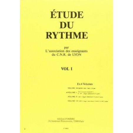  Etude du rythme Vol.1 par l'association des enseignants du CNR de Lyon