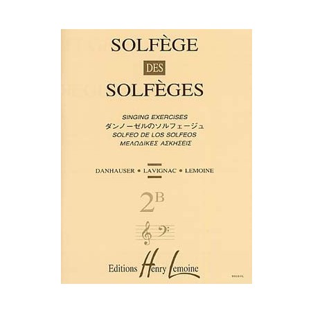 Solfège des Solfèges vol 2B dauhauser ed lemoine