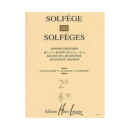 Solfège des Solfèges vol 2B dauhauser ed lemoine