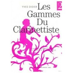 Gammes du clarinettiste pour musique du XXe siècle - DIDIER Yves