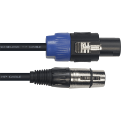 Cordon hp xlr fem. speakon 9 m