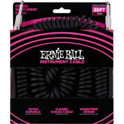 Cables instrument torsades jack/jack 9m noir