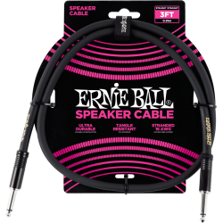 Cables haut-parleur classic jack/jack 91cm noir