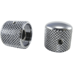 Potard laiton plaqué chrome x2