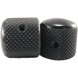 Potard aluminium noir x2