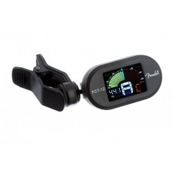 Fender FCT-12 Color Clip-On Tuner, Black