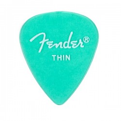 Fender California Clear™ Picks, Thin, Surf Green, 12 Count