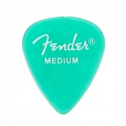Fender California Clear™ Picks, Medium, Surf Green, 12 Count