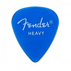 Fender California Clear™ Picks, Heavy, Lake Placid Blue, 12 Count
