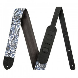 Fender Paisley Denim Strap, 2" Blue