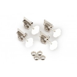 Fender Vintage-Style '70s Bass Tuning Machines (Import), Chrome (4)