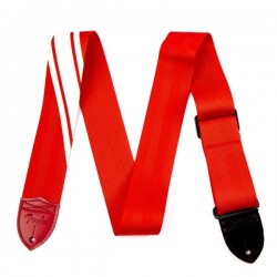 Fender Competition Stripe Strap, Red and Cream