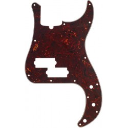 Fender Pickguard, Precision Bass®, 13-Hole Mount (with Truss Rod Notch), Tortoise Shell, 4-Ply