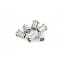 Fender Tuning Machine Bushings - American Deluxe/American Series Guitars, Chrome (6)
