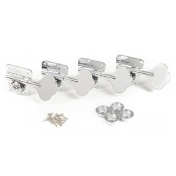 Fender Pure Vintage '70s Bass Tuning Machines, Nickel/Chrome, (4)