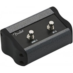 Fender 2-Button Programmable Footswitch: Preset Up Down, Quick Access, Effects On/Off, or Tap Tempo, with 1/4" Jack