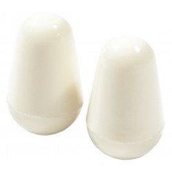 Fender Pure Vintage Stratocaster® Switch Tip, Vintage White, (2)