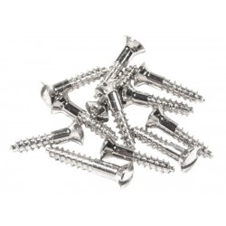 Fender Pure Vintage Slotted Telecaster® Control Plate Mounting Screws, Nickel