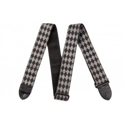 Fender Nylon Diamond Strap, Black/Grey