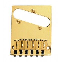 Fender 6-Saddle American Series Telecaster® Bridge Assembly (Gold)