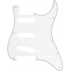 Fender Pickguard, Stratocaster® S/S/S, 11-Hole Mount, W/B/W, 3-Ply
