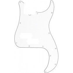 Fender Pickguard, Precision Bass® 13-Hole Vintage Mount (with Truss Rod Notch), White, 3-Ply