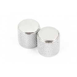 Fender Telecaster®/Precision Bass® Knobs, Knurled Chrome ((2))