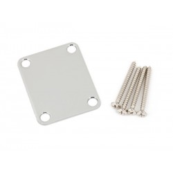 Fender 4-Bolt Vintage-Style Neck Plate "Plain" (No Serial Number or Logo) (Chrome)