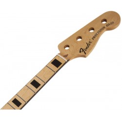 Fender ’70s Precision Bass® Neck, 20 Vintage-Style Frets, Maple Fingerboard with Block Inlays