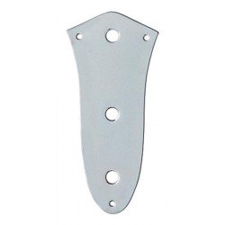 Fender American Vintage '62 Jazz Bass® Control Plate, Chrome (3-Hole)
