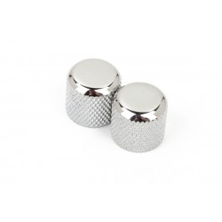 Fender Telecaster® / Precision Bass® Dome Knobs (Chome) ((2))