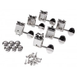 Fender Pure Vintage Guitar Tuning Machines (Left-Hand), Nickel/Chrome, (6)