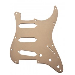 Fender Pickguard, Stratocaster® S/S/S, 11-Hole Mount, Gold Anodized Aluminum, 1-Ply