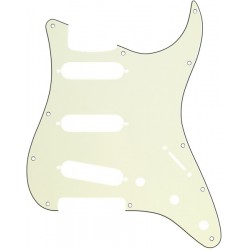 Fender Pickguard, Stratocaster® S/S/S, 11-Hole Mount, Mint Green MG/B/MG 3-Ply